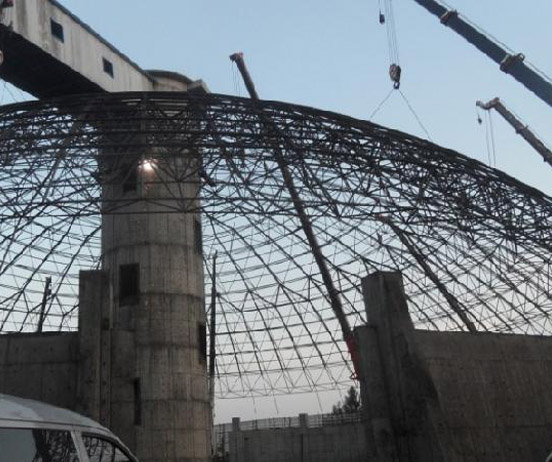 南充网架分条或分块安装法